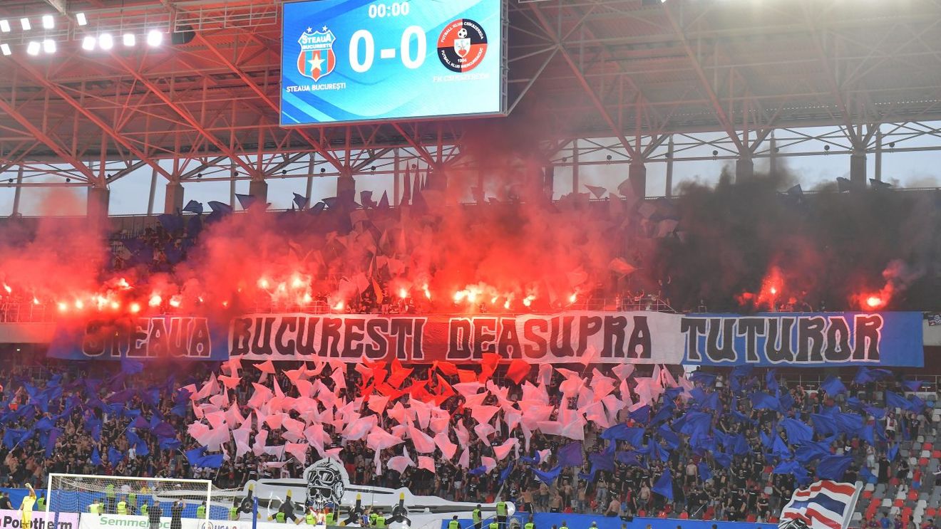 CSA Steaua, amendă usturătoare după incidentele de la meciul cu Csikszereda! A venit nota de plată pentru scandările xenofobe și spectacolul pirotehnic