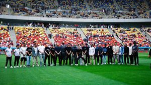 Fanii au crezut că îl văd pe Jason Statham la meciul FCSB - CFR Cluj: cum s-a afișat Vlad Chiricheș la meciul sărbătorii roș-albastre