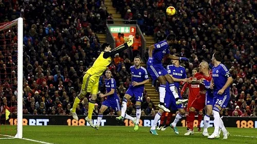Courtois, eroul echipei lui Jose Mourinho pe Anfield: Liverpool – Chelsea 1-1. Calificarea se decide în retur