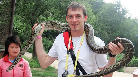 "Struțul", în vizită la adevărații struți