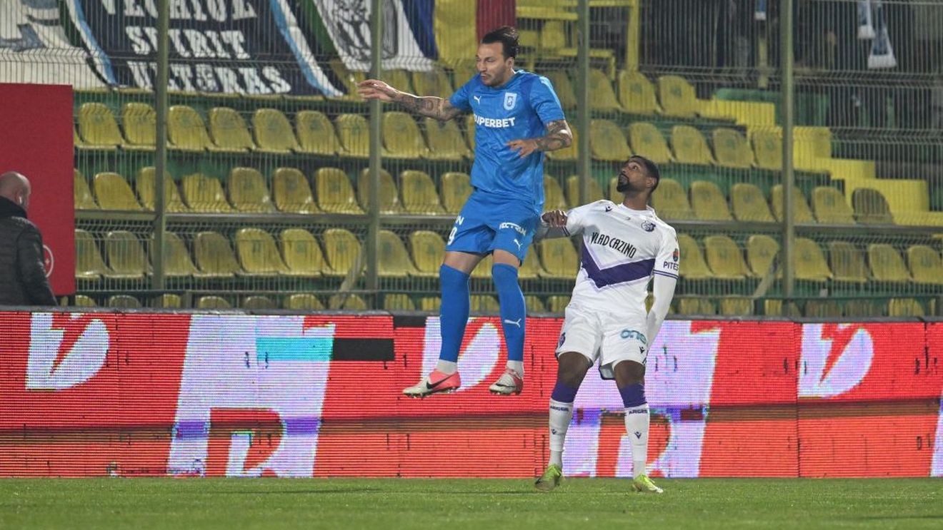 FC Argeș - Universitatea Craiova 1-2, în etapa 17 din Superliga. Filipe Coelho, debut cu victorie pe banca oltenilor