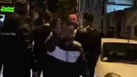 Scandal la casa lui Adrian Mititelu! Bodyguarzii patronului de la FC U Craiova au sărit la bătaie în momentul arestării acestuia | VIDEO