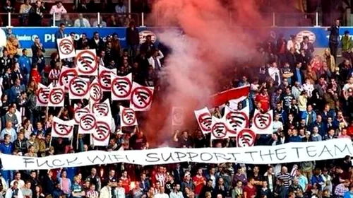 Fanii lui PSV au protestat împotriva deciziei conducerii de a introduce Wi-Fi pe Philips Stadium