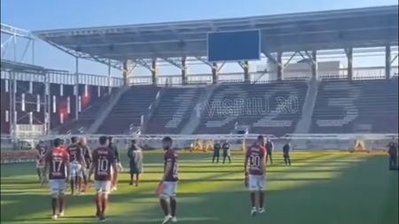 Rapidiștii au pășit pe gazonul din Giulești! Când va fi predat stadionul către club | VIDEO