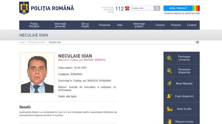 Ioan Neculaie, fostul patron al FC Brașov, dat în urmărire națională după ce a primit o nouă condamnare la închisoare și nu a fost găsit de poliție!