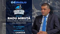 G4Media difuzează un interviu cu ministrul interimar al Apărării, Radu Miruță, la ora 14:00: Despre bugetul record la Apărare, producția de arme în România, cazul complicat IAR-99 SM și dronele rusești