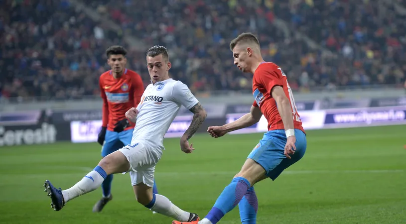 FCSB - U Craiova 3-2. Show pe Arena Națională! Cinci goluri, răsturnări de scor și trei eliminări. Cireașa de pe tort: penalty-ul transformat de Pigliacelli. Cum arată clasamentul