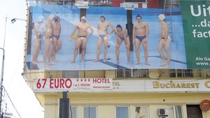 Atleții, urcați pe pereți