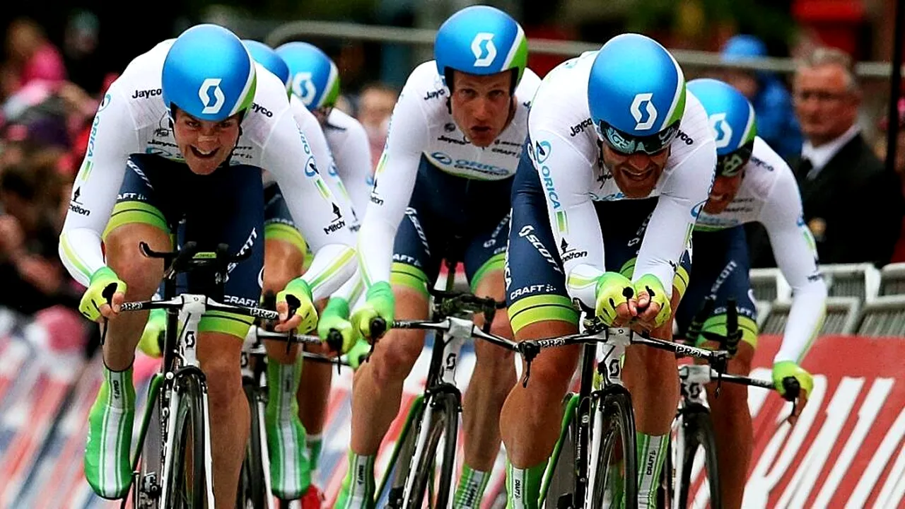 Orica-GreenEdge, victorie în debutul Giro 2014, Tuft, primul ciclist în roz. Purito Rodriguez e marele perdant al contratimpului pe echipe
