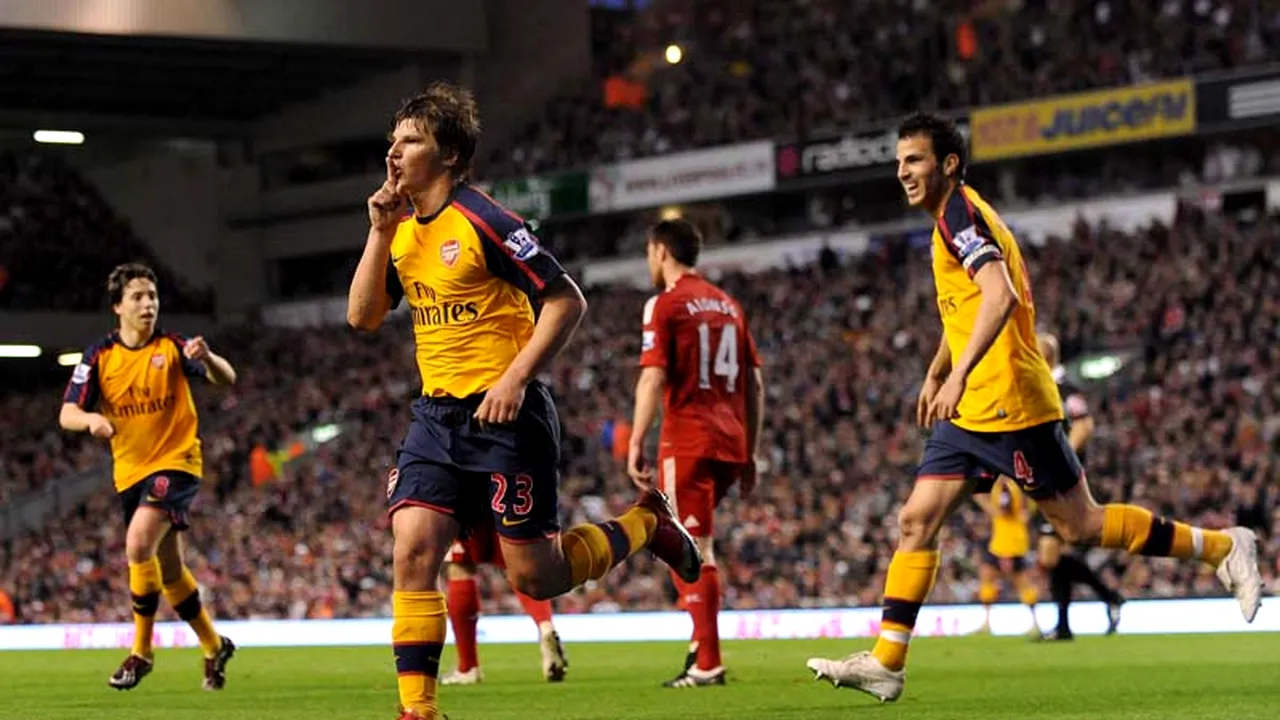 UN NOU MECI EPIC `MARCA` LIVERPOOL! ** Arshavin dă 4 goluri, dar tunarii nu înving pe Anfield!