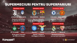 ADVERTORIAL | SuperMeciuri pentru SuperPariuri. 6 partide de pus pe bilet în weekend