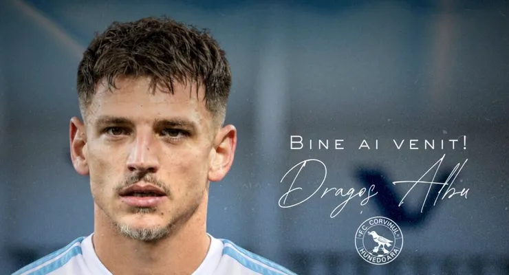 Dragoș Albu a semnat cu Corvinul după ce n-a mai ajuns în Italia! Fostul jucător al FC Hermannstadt revine în SuperLigă, de unde în ultimii ani a retrogradat și cu FCU Craiova și Gloria Buzău