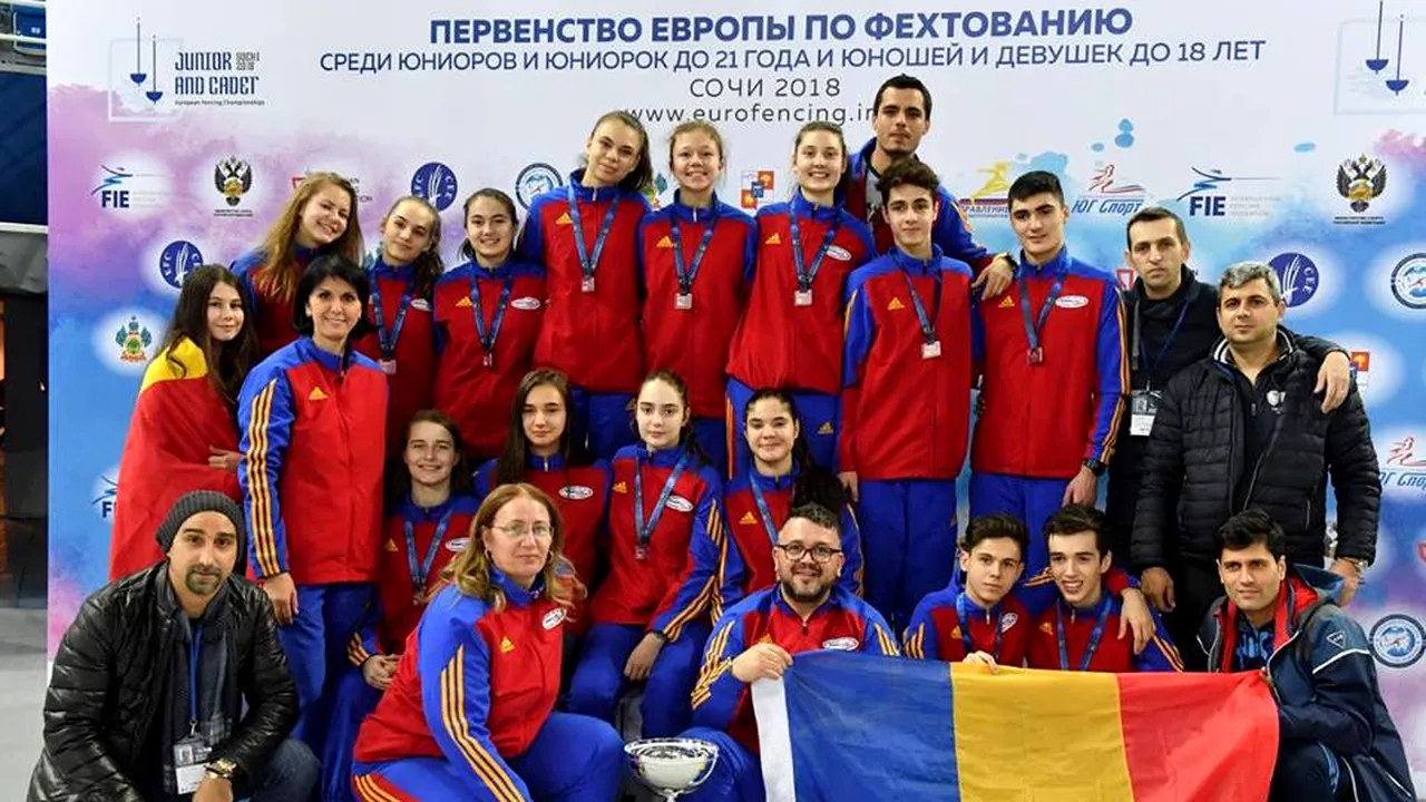 Zi de excepție la Soci, pentru scrima tricoloră! România a cucerit trei medalii de bronz la Campionatul European de cadeți, în probele pe echipe