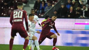 Minteuan, al treilea meci și același rezultat: 1-0 pentru CFR Cluj. Cronica partidei 