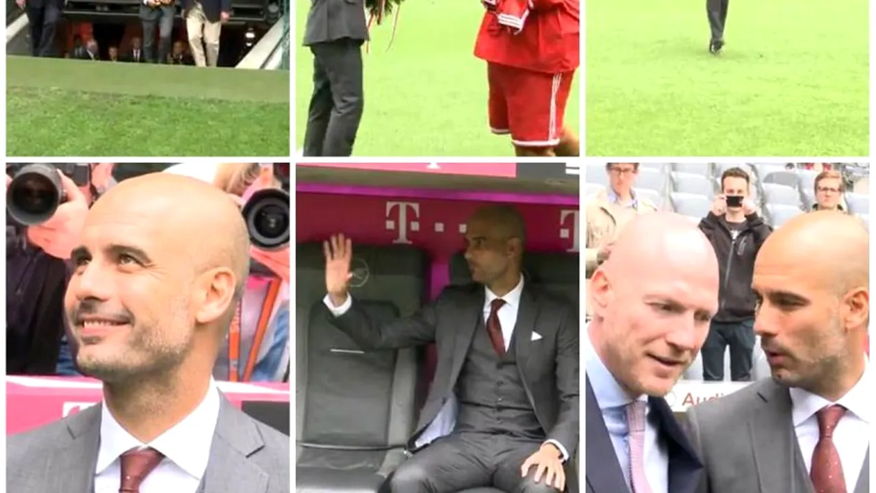 VIDEO: Primele imagini cu Guardiola pe Allianz Arena. Cum l-au primit bavarezii