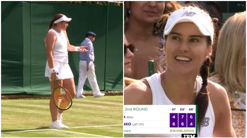 Jelena Ostapenko s-a simțit „furată” în meciul cu Sorana Cîrstea de la Wimbledon! Schimb aprins de replici între letonă și arbitrul de scaun | FOTO
