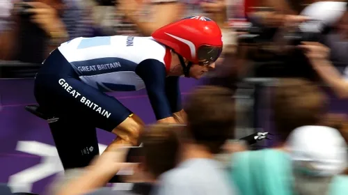 Ciclistul britanic Bradley Wiggins, campion olimpic în proba de contratimp