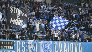 Suporterii Universității Craiova au sărit calul total cu mesajele xenofobe împotriva rivalilor de la Rapid!