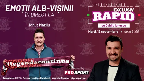 Gheata de Aur a Diviziei A din 2006 vine la EXCLUSIV RAPID marți, 12 septembrie, ora 21.00