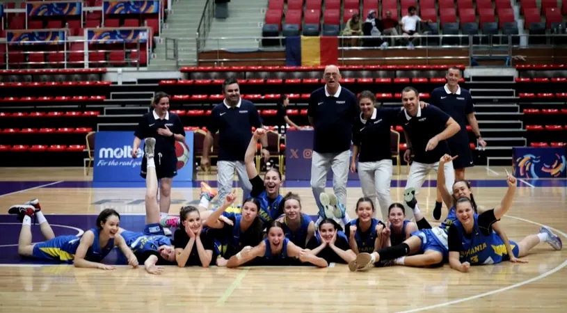 Nouă performanță în baschetul juvenil! Tricolorele Under 16 au luat medalie de aur la EuroBasket 2024 Division B