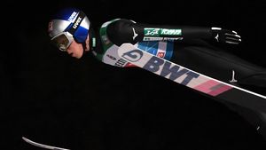 Ryoyu Kobayashi, la înălțime! Japonezul a câștigat prima etapă a Turneului celor 4 Trambuline și a ajuns la cifre fantastice