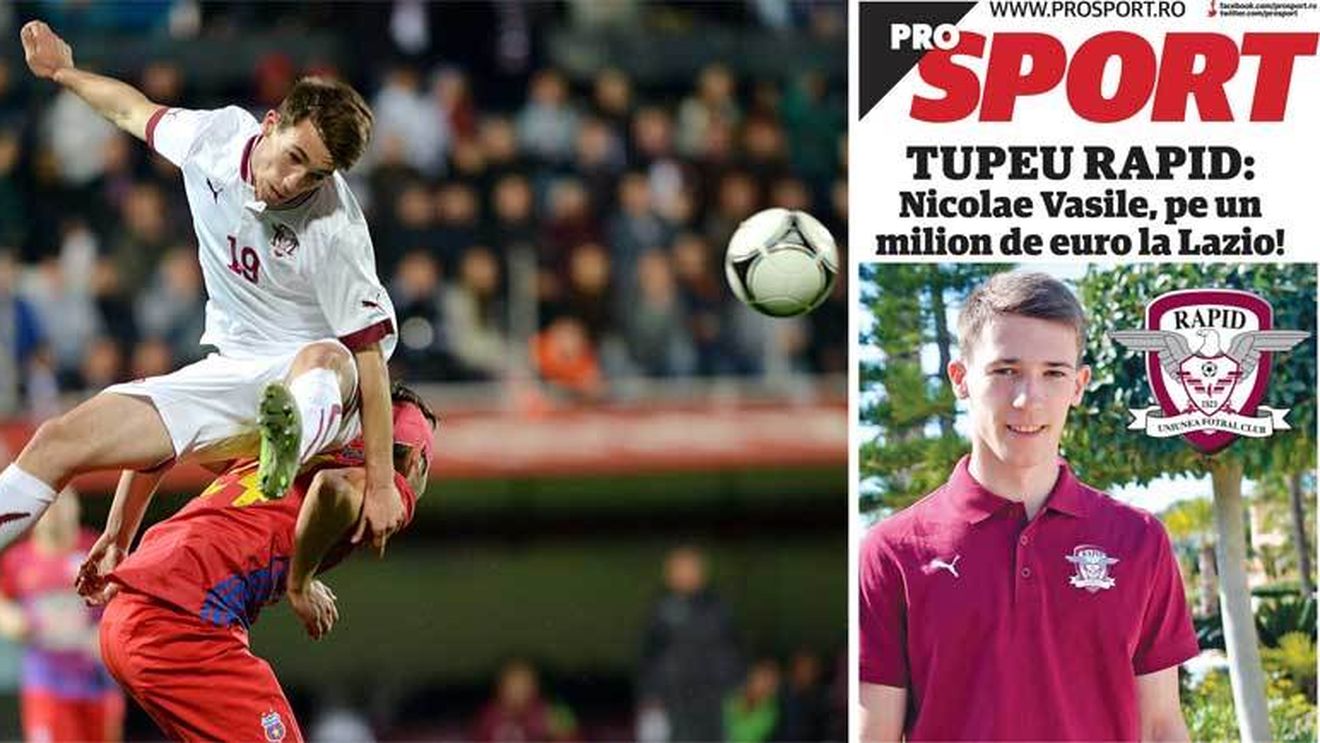 Nicolae Vasile, în atenția lui Lazio. Rapid cere 1000000 â‚¬