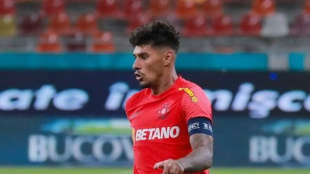 Căpitanul Florinel Coman a fost înlocuit după primele 45 de minute din Dunajska Streda - FCSB! Cine a preluat banderola