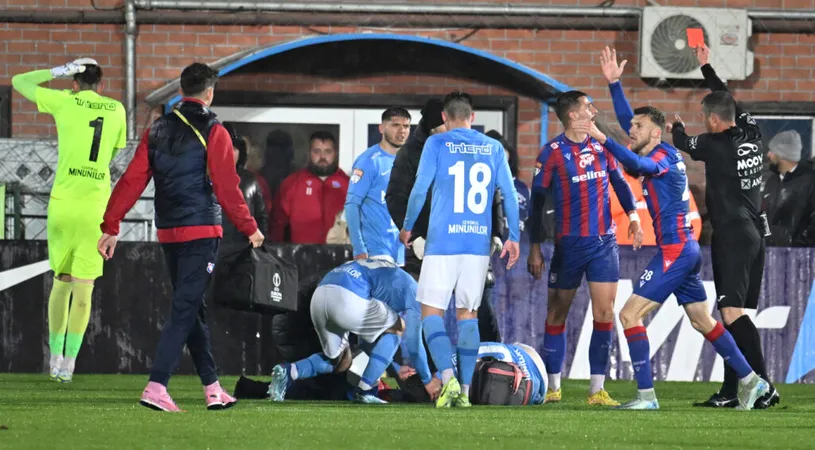 Accidentare îngrozitoare pentru Alexandru Gîț în ultimele minute ale meciului FC Voluntari - FC Bihor 2-1. Primul diagnostic pentru fundașul ilfovenilor