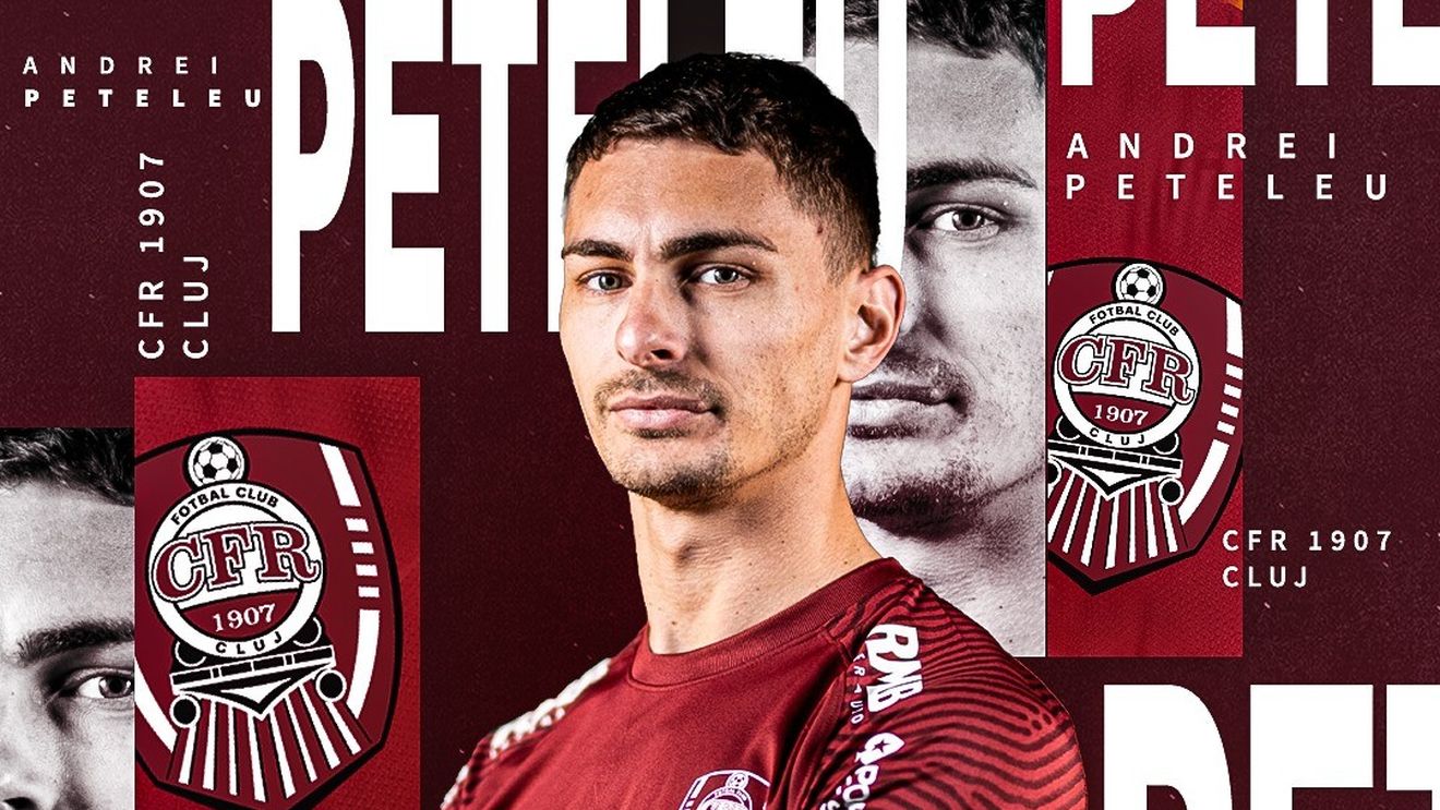 CFR Cluj a oficializat încă un transfer: Andrei Peteleu a semnat cu trupa din Gruia!