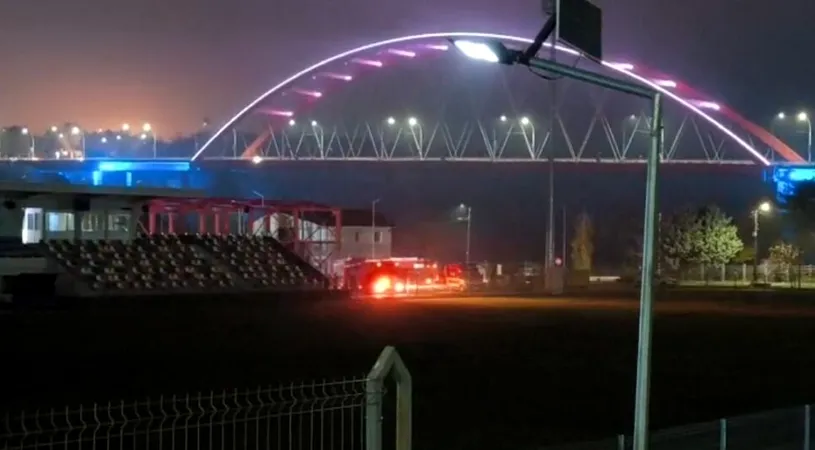 Incendiu la stadionul echipei Axiopolis Cernavodă, pregătită de Petre Grigoraș