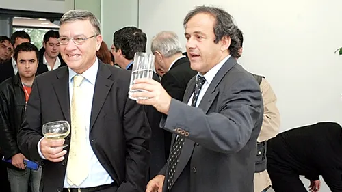 Mircea Sandu are încredere în prietenii Platini și Blatter. 