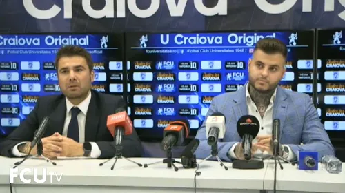 Adrian Mutu, prezentat oficial la FC U Craiova! Discurs pe placul suporterilor: „Sper să ducem echipa acolo unde îi este locul!” | VIDEO