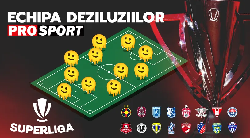 Giulești, un vagon de dezamăgiri, dar nici „mofturile” lui Gigi Becali la FCSB nu sunt departe! Cum arată primul 11 al evoluțiilor sub așteptări după 11 etape de campionat