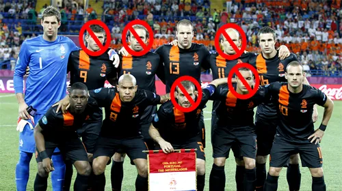 Remanierile MASIVE din lotul Olandei, șansa României!** Scăpăm de Robben, Huntelaar, Van der Vaart și Kuyt. ‘Lista neagră’ a lui Van Marwijk