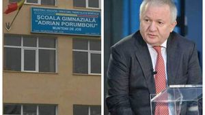 Poza nu e un fals! Interviu savuros cu Porumboiu despre școala care-i poartă numele: "Mă simt rău, dar ce să fac!? Să dau cu pietre în frontispiciu?"