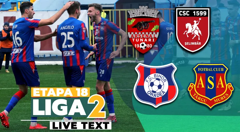 FC Bihor dă lovitura la ultima fază contra AFC ASA Târgu Mureș și este și mai aproape de play-off-ul Ligii 2. CS Tunari a predat ”lanterna roșie” după victoria pe final contra CSC Șelimbăr