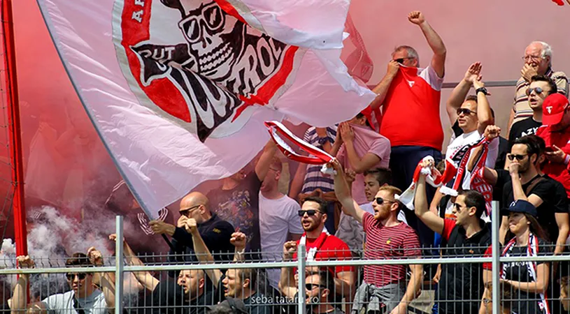 Suporterii echipei UTA, după întâlnirea cu Laszlo Balint:** 