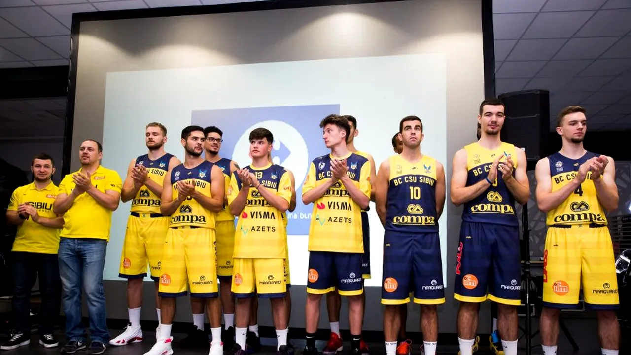 Exercițiu de marketing sportiv și spirit civic pentru Vulturi, echipa vicecampioană a Ligii Naționale de baschet masculin. CSU Sibiu a lansat proiectul 