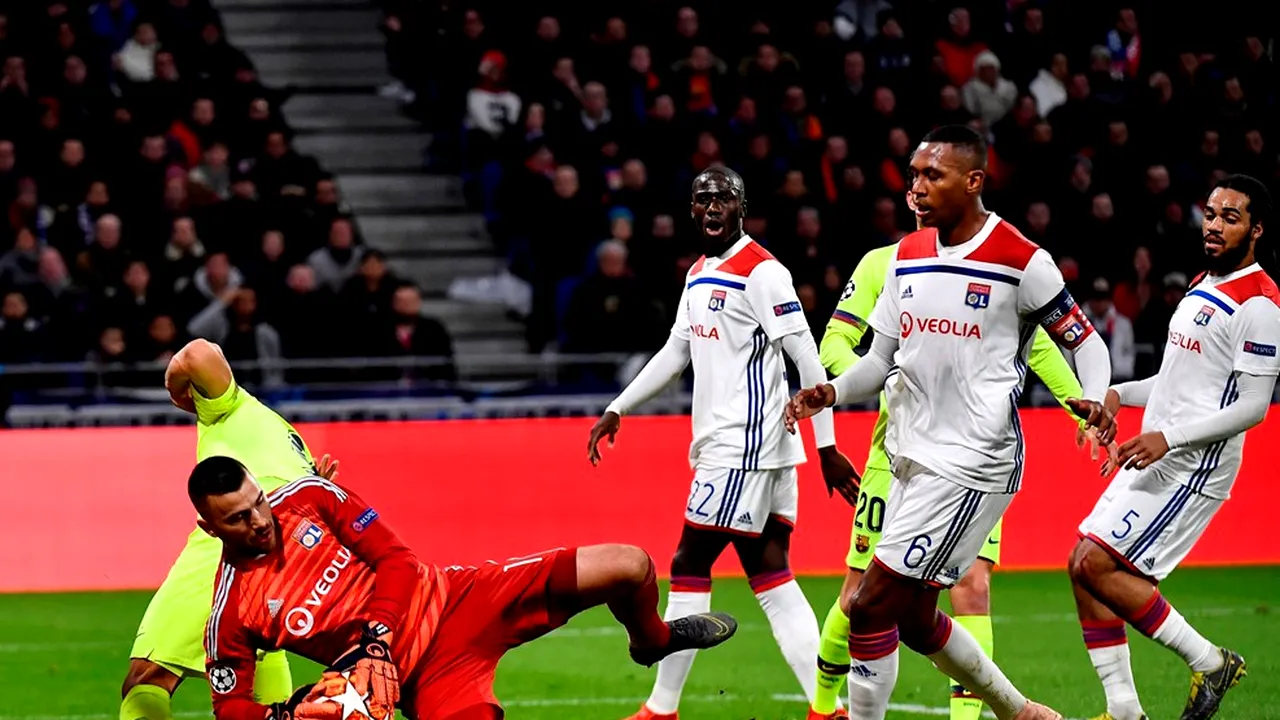 Tactica perfectă a lui Genesio a anihilat ofensiva catalanilor, iar totul se decide pe Camp Nou. Lyon - Barcelona 0-0. Cronica meciului