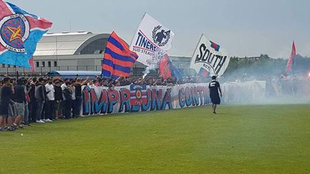 FOTO | Lucrări la tribunele terenului pe care va juca CSA Steaua: "Avem posibilitatea să ne extindem!" Câți suporteri sunt așteptați la meciuri