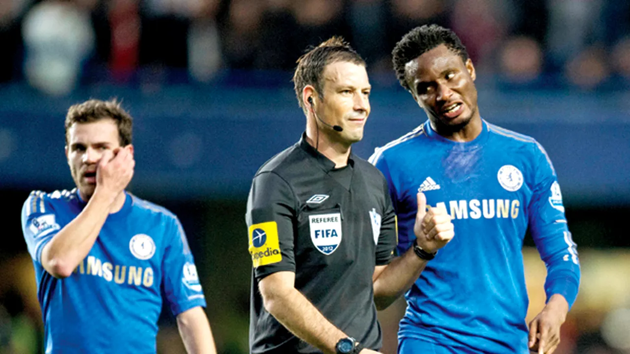 Arbitru rasist pe Stamford Bridge!** Clattenberg a făcut praf derby-ul Chelsea - United! Mata și Obi Mikel, agresați verbal