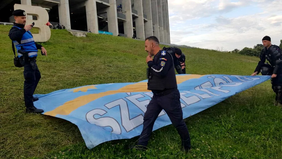 Steagul secuilor, interzis din nou pe un stadion din București, acum la Dinamo - FK Miercurea Ciuc! Se dă din nou în stambă președintele ciucanilor?