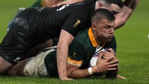 Noua Zeelandă - Africa de Sud 11-12, în finala Cupei Mondiale de Rugby | Sud-africanii își păstrează titlul cucerit în urmă cu 4 ani!