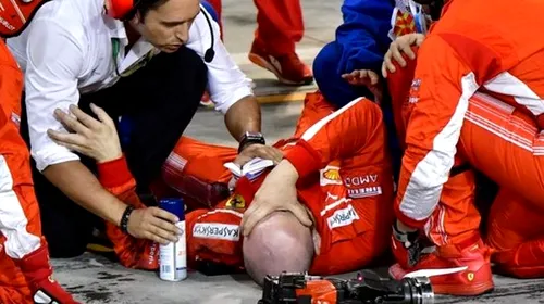 Verdictul medicilor în cazul mecanicului accidentat de Kimi Raikkonen în Bahrain