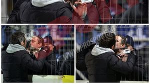 FOTO: Moment cu "pătrățel roșu" după Astra - Steaua 1-1 :) Meme către Reghe: "Frățiorul meu, te iubesc!"