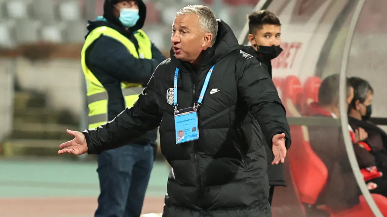 Dan Petrescu, dezamăgit de jucători după prima repriză din CFR Cluj - Dinamo: „Aș fi făcut 8 schimbări la pauză!”. Antrenorul ardelenilor contestă din nou sistemul din play-off: „Vine tăierea de capete!”