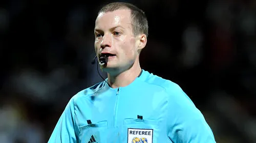 Scoțianul William Collum arbitrează meciul România-Ungaria