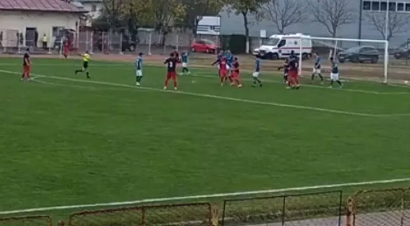VIDEO | Moment bizar în Liga 3. Cum a fost anulat un gol perfect valabil, în partida Sporting Roșiori - Flacăra Horezu