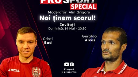Comentăm împreună la ProSport Special meciul FCSB – CFR Cluj din etapa a 8-a a play-off-ului din Superliga, alături de Geraldo Alves și Cristi Bud