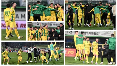 Imagini de colecție pentru CS Mioveni. Cum s-au bucurat argeșenii după golurile cu Steaua și în urma calificării în play-off-ul Ligii 2, unde au la îndemână barajul de promovare
